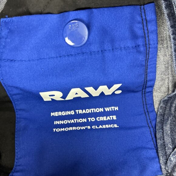 G Star Raw Men’s Small Button Up Denim Shirt DeniSetscale PM Overshirt Blue - Picture 9 of 10